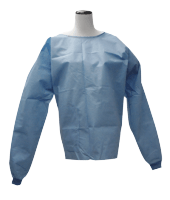 HPK Industries - Blue SMS Long Sleeve Scrub Shirts