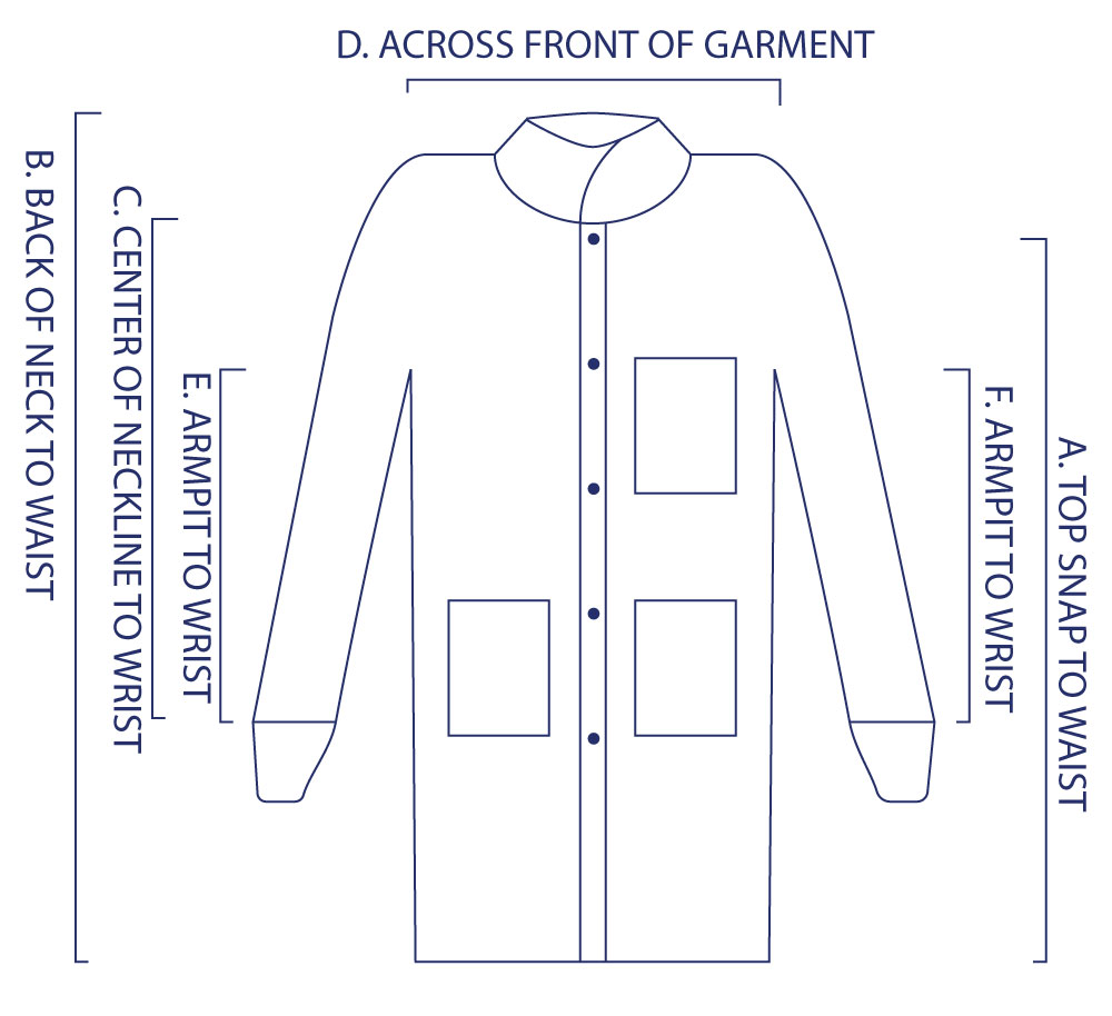 HPK Industries - Labcoat - 4008 - Diagram
